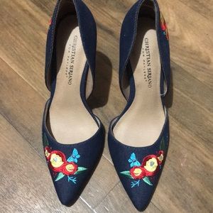 Christian Siriano Denim Heels